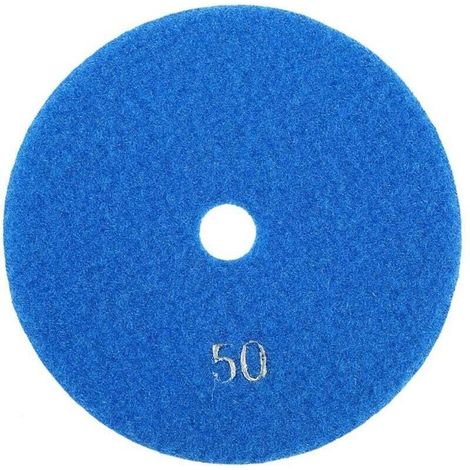 5 ''pouces 125mm disques de meulage tampons de polissage diamant humide ponçage roues de papier de verre pour granit béton marbre (50)-Crezuo (1/4)