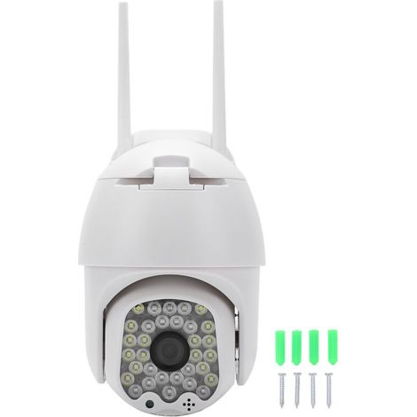 Caméra de Surveillance WiFi 360° Rotative HD 3MP avec Contrôle à Distance et Alimentation 12V