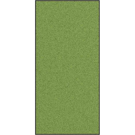 Zerbino d'ingresso moderno rettangolare per interni/esterni 120 x 250 cm antiscivolo finitura opaca poliammide verde 020057931