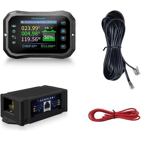 WiFi Coulomb Meter RV Batterie Monitor Batterie Kapazität Anzeige Tester Power Volt-Amperemeter für alle Batterien 0-100A (1/5)
