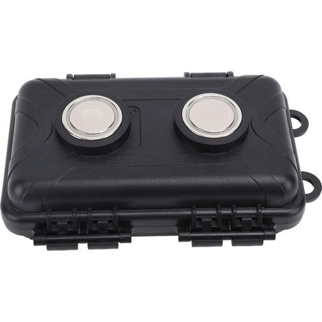 Boîte de Rangement Magnétique étanche Sous Porte-clés de Voiture avec Conception à Double Aimant pour Usage Domestique et Extérieur 5,12x3,35x1,77 Pouces (1/5)