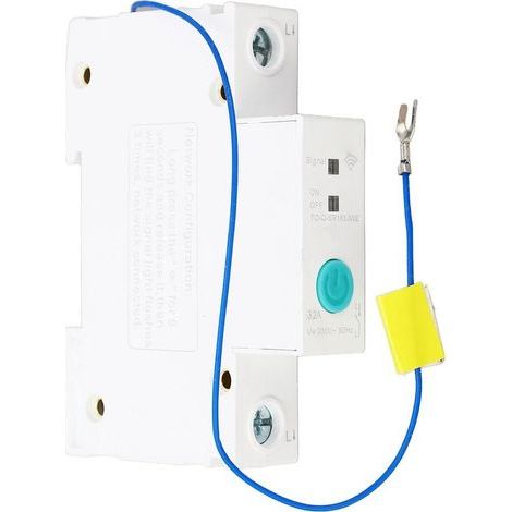 Disjoncteur WIFI 1P 230V, commutateur intelligent sur Rail DIN pour applications Ewelink, centres commerciaux à domicile (1/5)