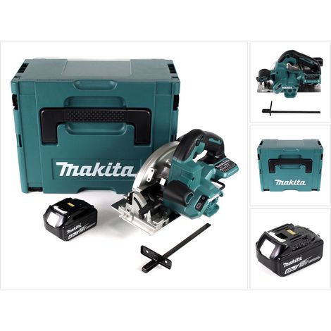 Sierra circular manual a batería Makita DHS 660 G1J de 18 V y 165 mm en el Makpac + 1 batería de 6,0 Ah - sin cargador (1/5)