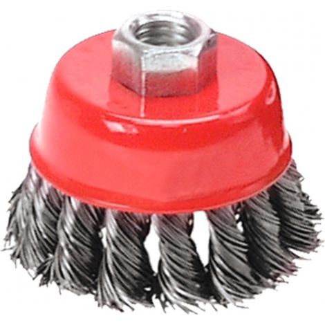 Cepillo de alambre Verto 100 mm - Resistente, para amoladoras angulares