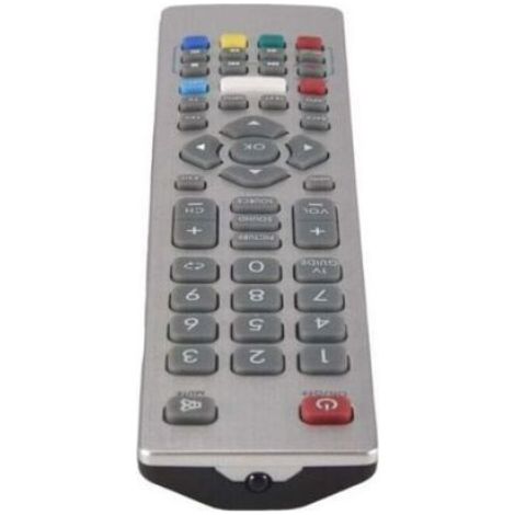 Télécommande TV Smart LED - Compatible LC série Facile à utiliser - Contrôle télévision - Argent (1/4)