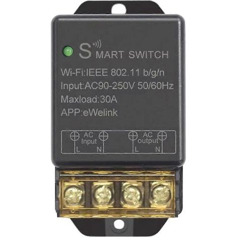 Relais WiFi intelligent, interrupteur intelligent, 220 V/110 V CA, 30 A (1/5)