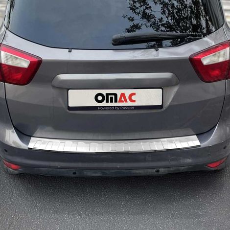 Protection Seuil de Pare-Chocs Arriére Compatible avec Ford C-Max 2010-2019 Acier INOX (1/5)