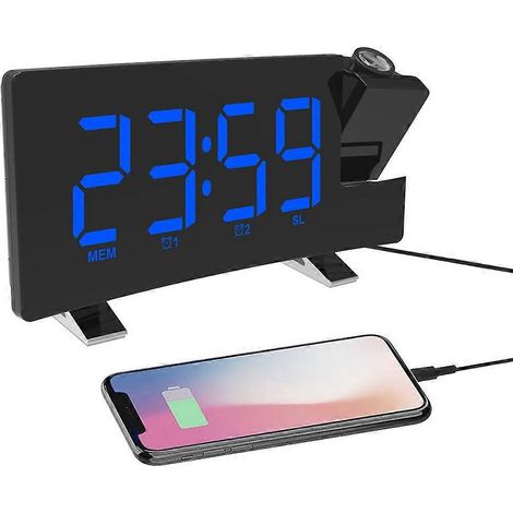 Digitaler Radiowecker, Dual-Projektions-Projektor für gebogene Decken