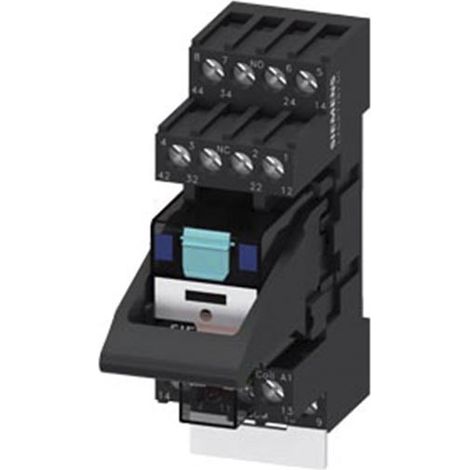 Relé modular Siemens lzs:pt5a5l24 4 contactos monostable LED