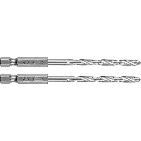 Broca hexagonal para metal de 4,8 mm, 2 unidades. (1/5)