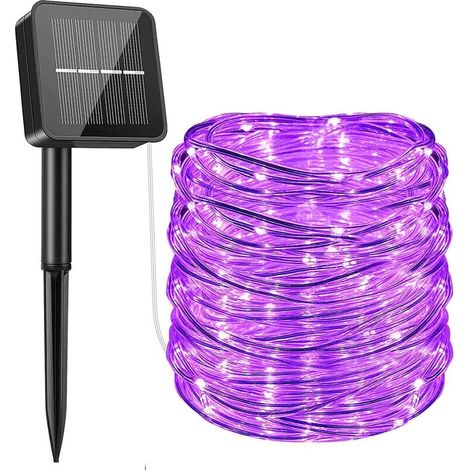 Guirlande lumineuse LED flexible pour la décoration de jardin, 8 modes, résistante aux intempéries et étanche, connectable pour une utilisation intérieure et extérieure. (1/5)