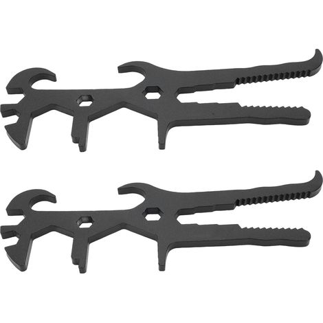 2 ouvre-bidon métal peinture baril 14 en 1 – Multifonction professionnel économique clé bouchon fût, outillage (1/5)