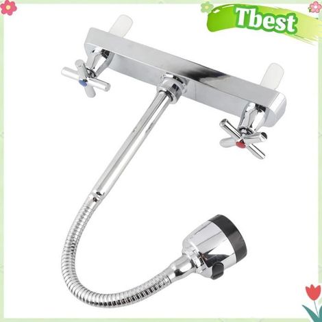Tbest mitigeurs d'évier Robinet D'évier De Cuisine Moderne Professionnel Pour Lavabo - Pour bricolage robinetterie Volant croisé (1/5)