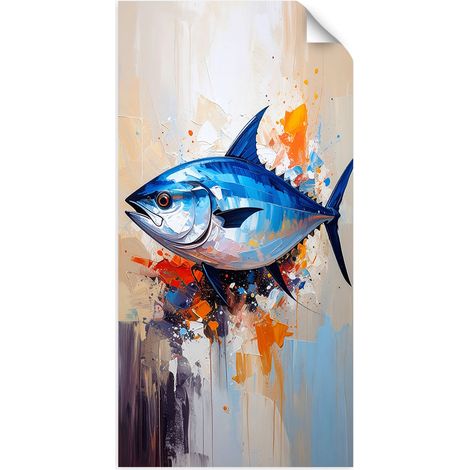 Selbstklebendes Poster – Wandsticker Fisch Meer Ozean Natur 60x120 cm (1/3)