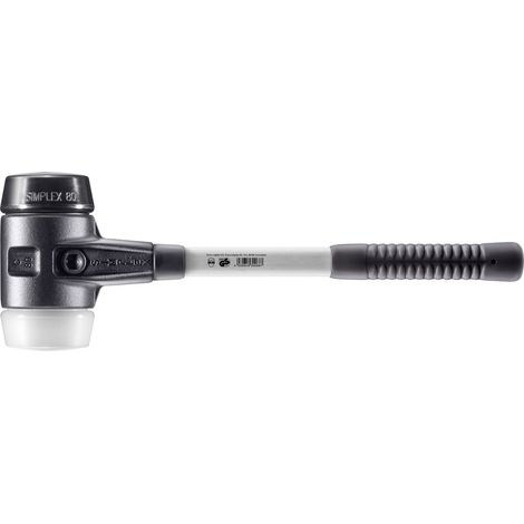 HALDER SIMPLEX Hammer Gefüllter Gummi / Superplastik mit verstärktem Tempergussgehäuse und Glasfaserstiel - D=80 mm - 3727.080 (1/5)