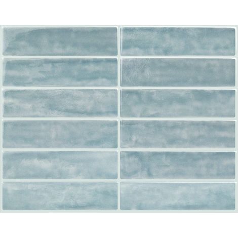10pcs Self-Adhesive Splash Guards for Kitchen, Bathroom, and Wall Tiles, Sky Blue (1/5)