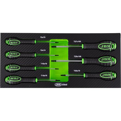 Set cacciaviti JBM 7 pezzi acciaio cromo vanadio