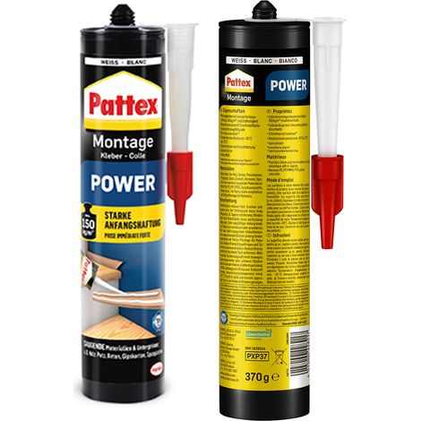 Montagekleber POWER weiß 370g Kartusche PATTEX