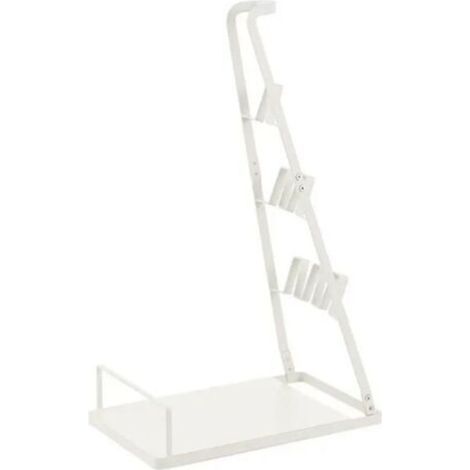 Support de rangement compatible avec les aspirateurs à main Bosch Série 4 Flexxo 28V et Série 6 Athlet 20V - blanc (1/2)