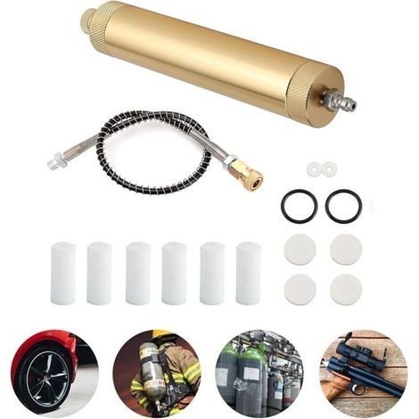 Filtro Aria Compressore PCP Separatore con l'Olio e l'Acqua, Tubo ad Alta Pressione e Connettore Rapido per le Immersioni (1/5)