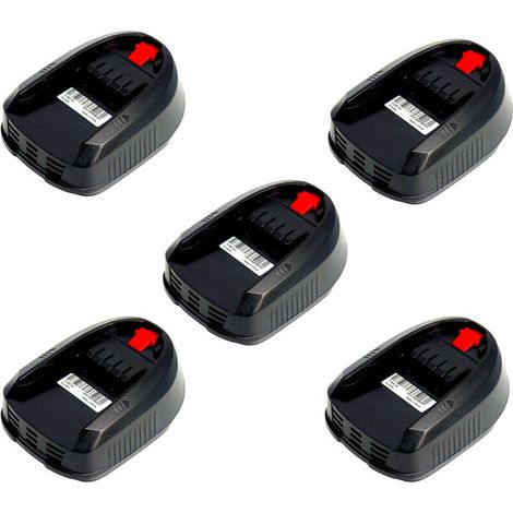 Powerwings – Pack de 5 batteries Li-Ion 14,4V 1500mAh – Compatible Bosch PSR PSB 14.4 LI-2 PML 18 LI – Chargeur AL2204CV AL2215CV (1/4)