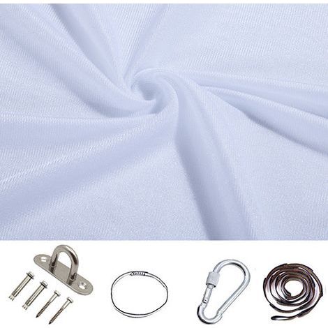 Balançoire de thérapie sensorielle pour enfants, intérieur-extérieur 360 ° Hamac pour enfants balançoire élastique thérapie étreinte chaise suspendue 280150CM (blanc)Accessoires inclus (1/5)