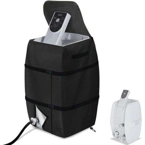 Housses universelles pour Pompe de Chauffe-Eau, 43 x 38 x 54 cm, Housses de Pompe gonflables pour Spa et (Noir) (1/5)