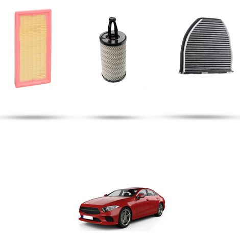 Kit tagliando 3 filtri compatibile con Mercedes CLS (C218) 500 300kw Dal 2011 (1/5)
