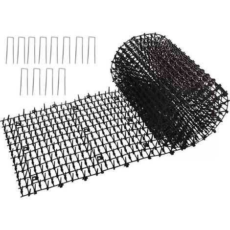 Tapis Anti-Chat avec 12 Pointes 30x400cm Empêcher Les Animaux de S'approcher, Tapis Extérieur Pic Anti Chat Convient pour Les (1/5)