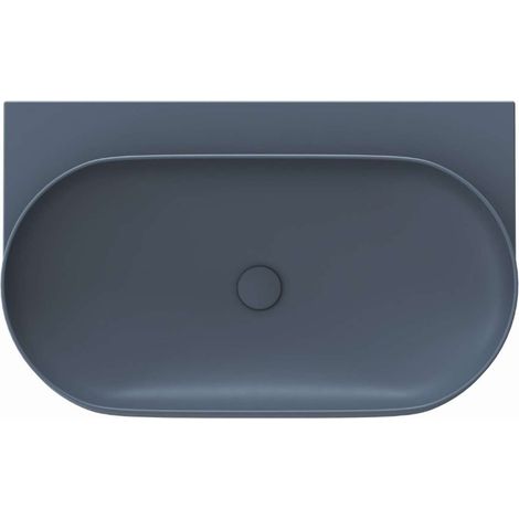 Ravak Yard - Lavabo de 81x50 cm, sin rebosadero, sin orificio para grifo, color Deepsea Blue XJX07080000 (1/5)