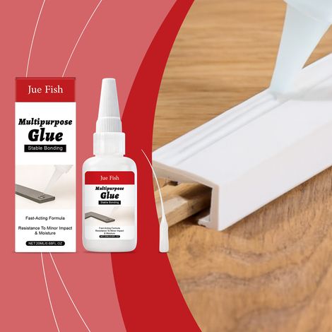 Multi-purpose adhesive, quick-drying, strong bonding, suitable for daily maintenance and repair, and applicable to various materials -- 20ml1, dropper1 -- BIEMMEDUE (1/5)