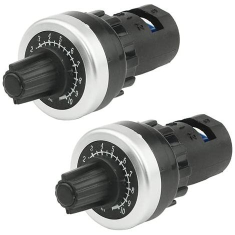 Satz mit 2 LA42DWQ-22 22mm 5K Ohm Drehpotentiometern mit variabler Drehzahl (1/5)