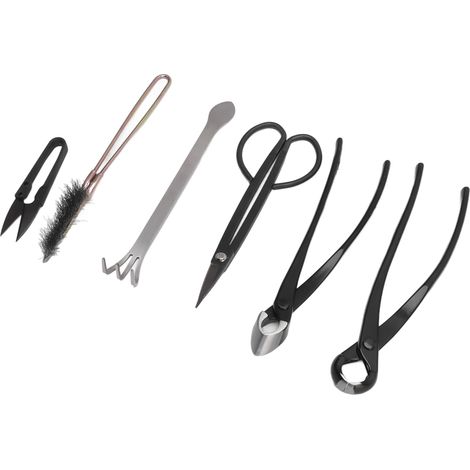 Ensemble de 6 outils pour plantes succulentes en acier inoxydable, outils à bonsaï durables pour le jardinage à la maison et au jardin. (1/5)