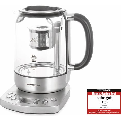 EMERIO Wasserkocher WK-122248, 1,7 L, 2200 W, Teekocher (1/5)