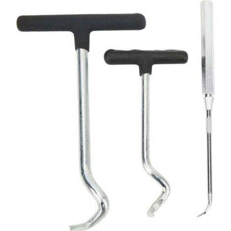 Extracteur de joints toriques, 3 pièces, poignée souple en acier, extracteur de joints d'huile, outil d'extraction pour voiture SUV camion