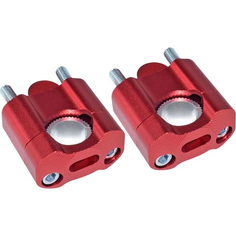 Paire de colliers de serrage de guidon de moto 22 mm en aluminium pour vélos tout-terrain Installation facile (1/5)