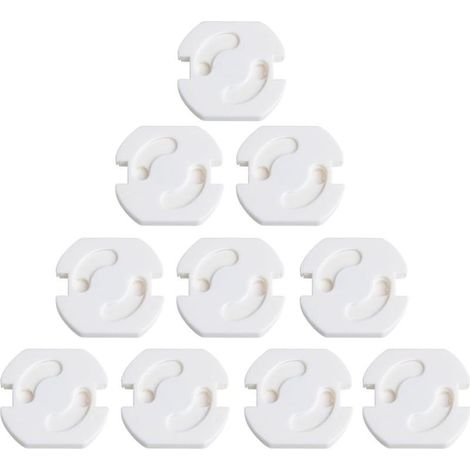 10 cache-prises pour bébé - Protection électrique révolutionnaire : conception rotative pour la sécurité des enfants à la maison (1/5)