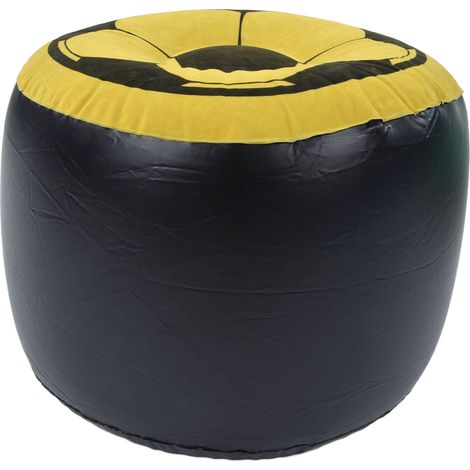Chaise gonflable football en PVC flocké, tabouret portable pour plage et voyages d'été (1/5)