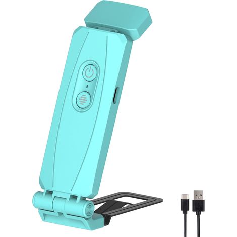 Lampe de Lecture, Liseuse Clip Rechargeable, 3 Modes de Couleur & 5 Niveaux de Luminosité Réglables, Lampe Lecture pour Lire au Lit Cadeau pour Lecteurs de Livres (Bleu) (1/5)