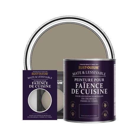Peinture pour Faïence de Cuisine, Finition Mate - Cacao (1/3)
