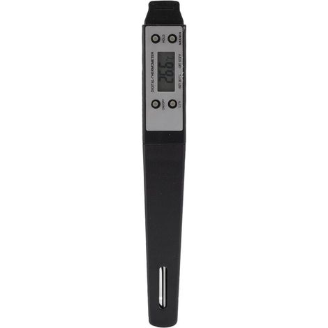 Thermomètre de Cuisine Électronique pour Aliments, Boulangerie, Lait et Café, Noir (1/5)