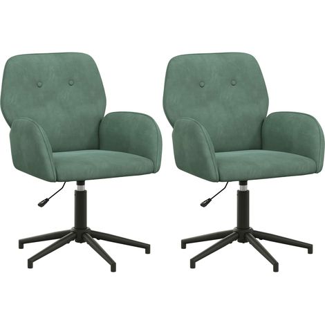Sillas de escritorio giratorias 2 uds. 54 x 55 x 90 cm vidaXL (1/5)