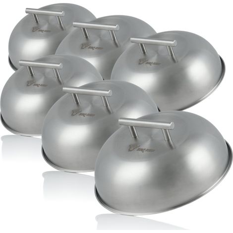 BBQ-Toro Campana de acero inoxidable (6 piezas) Ø 23 cm Glosche, Campana para servir