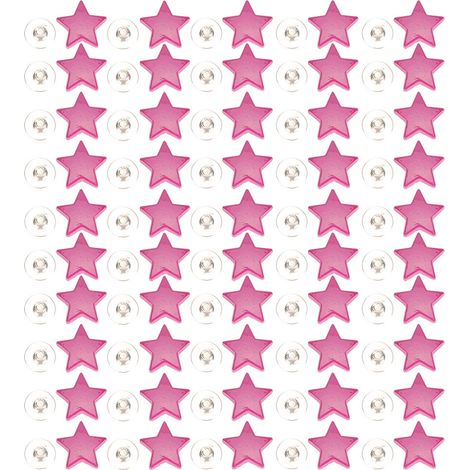 50 jeux de rivets en forme d'étoile, vis antirouille, accessoires de décoration pour vêtements, alliage de zinc, 12 mm, plat (violet)