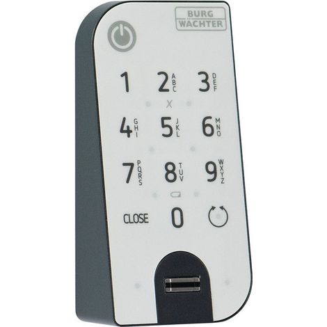 Tastiera 7712 tastiera a impronta digitale antracite/bianco BURG-WÄCHTER