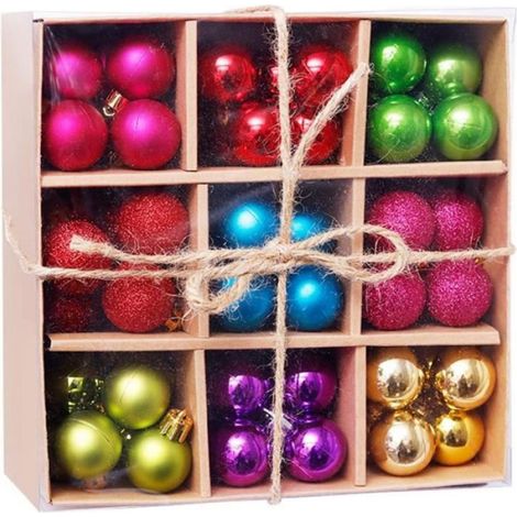 Boules de Noël - - 99 Pcs - 3 cm - Beau et coloré - Rond (1/5)