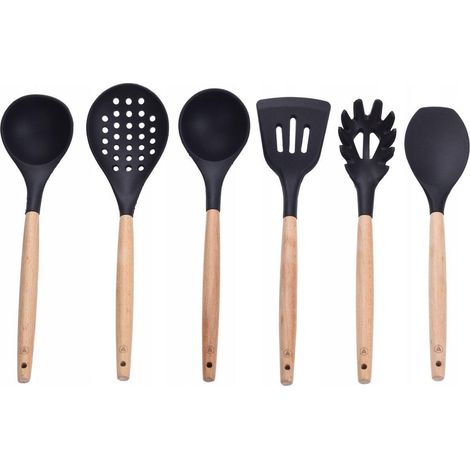 Ustensiles de cuisine en bois et silicone Laguiole (1/3)