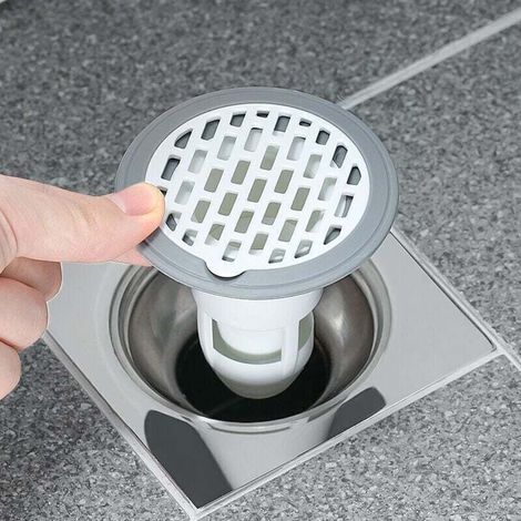 Valvola di non ritorno per lavabi doccia – Nucleo a canale antiodore, compatibile con tubature del bagno e scarichi a pavimento