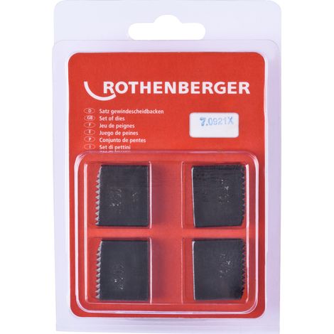 ROTHENBERGER SC Mâchoires de coupe, NPT, 1.1/4", 4 pièces - 070921X