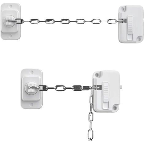 Lot de 2 verrous de fenêtre avec vis, entrebâilleurs de fenêtre pour la sécurité des enfants et des animaux domestiques, verrouillage de fenêtre réglable pour porte, fenêtre coulissante (1/5)
